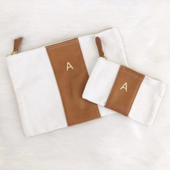 CATHYS CONCEPTS Personalized A Faux Leather Clutch - Picture 1 of 6